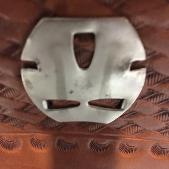 VINTAGE SADDLE LEATHER CLUTCH PURSES - Picture 6 of 11